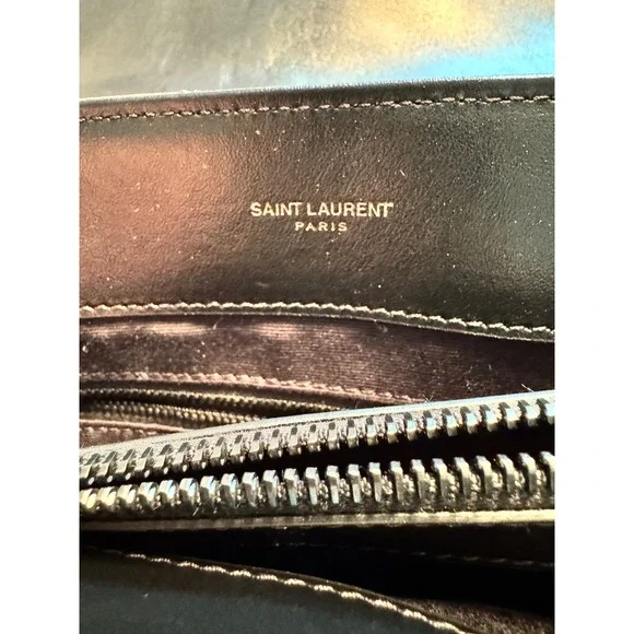 Saint Laurent Loulou Medium Bag Black Quilted Leather YSL 574946 DV728 1000 - Picture 11 of 16